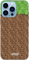 6F hoesje - geschikt voor iPhone 13 Pro Max - Transparant TPU Case - Minecraft - Grass #ffffff