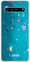 6F hoesje - geschikt voor Samsung Galaxy S10 5G -  Transparant TPU Case - Confetti #ffffff