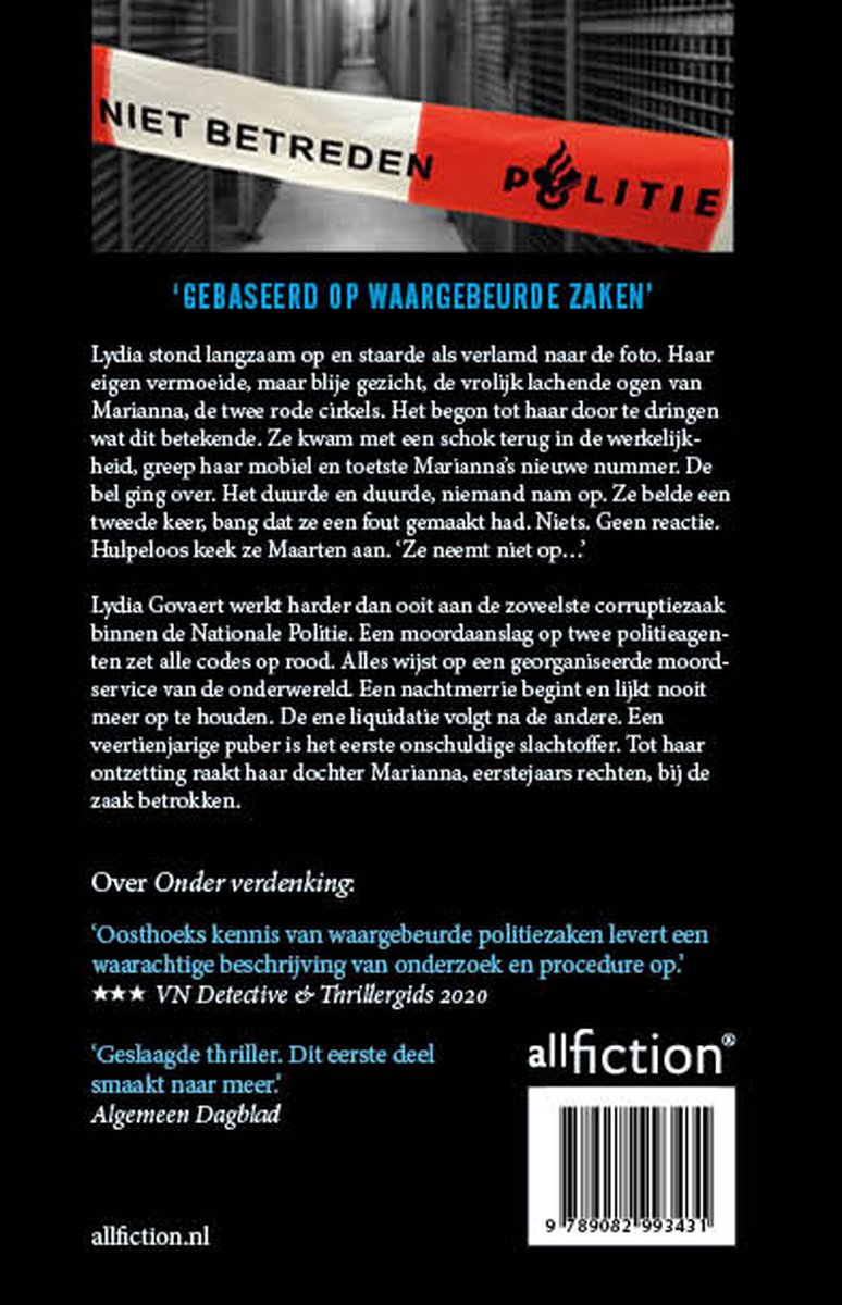 Severyn & Govaert 2 - Dood in opdracht - back cover