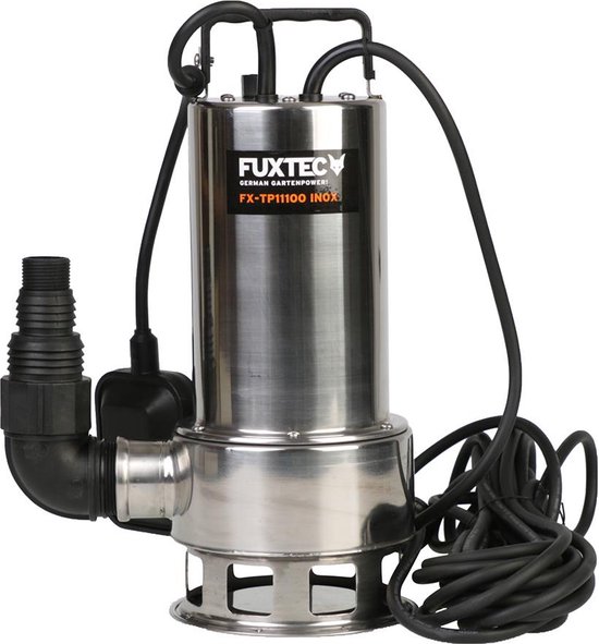 FUXTEC dompelpomp - vuilwaterpomp FX-TP11000 INOX (roestvrij staal) - 1100 watt