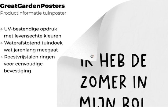 Décoration de jardin Citations - Proverbes - André Hazes - J'ai l'été dans ma sphère - 40x60 cm - Poster jardin