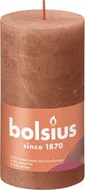 Bolsius Stompkaars Rusty Pink Ø68 mm - Hoogte 13 cm - Roze/Bruin - 60 Branduren