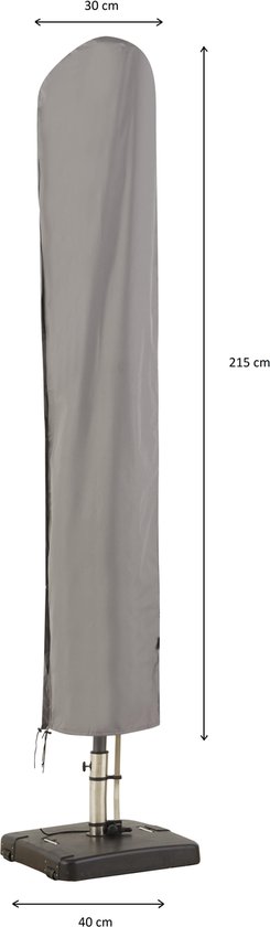 Madison Hoes voor staande parasol 215x40 cm grijs | bol.com