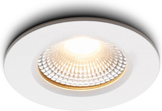 Spot encastrable LED Ledisons Udis blanc 3W dimmable - Ø68 mm - Garantie 5 ans - 4000K (blanc neutre) - 270 lumen - 3 Watt - IP65 (résistant à la poussière et aux éclaboussures)
