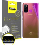 dipos I 3x Beschermfolie 100% compatibel met Infinix Hot 9 Pro Rückseite Folie I 3D Full Cover screen-protector