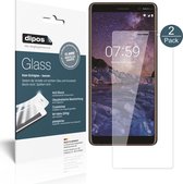 dipos I 2x Pantserfolie helder compatibel met Nokia 7 Plus Beschermfolie 9H screen-protector