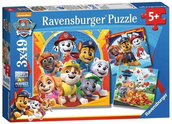 Ravensburger PAW Patrol 3 x 49pc Jigsaw Puzzles