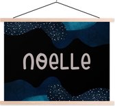 Porte-affiche avec affiche - Affiche scolaire - Noelle - Pastel - Fille - 40x30 cm - lattes vierges