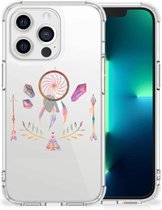 Smartphone hoesje Geschikt voor iPhone 13 Pro Mobiel Case met transparante rand Boho Dreamcatcher