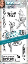COOSA Crafts Clear stamps - #22 postal flowers 3 9x20cm