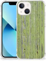 Telefoonhoesje met foto Geschikt voor iPhone13 mini GSM Hoesje met doorzichtige rand Green Wood