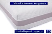 2-Persoons Matras - MICROPOCKET NASA traagschuim 7 ZONE 23 CM - 3D - 180x200/23
