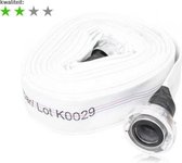 Brandweerslang - 15 meter - Budget - Compleet - 76mm / 3 - 2x Storz Koppeling - Nok 89
