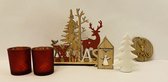 Kersttafereel 6-delig | Cosy@home | Kerstdecoratie