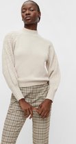 Object Trui Objivy L/s Knit Pullover 117 23036950 Silver Gray/melange Dames Maat - M