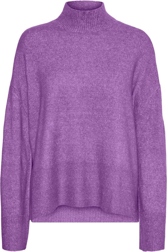 Vero Moda Pull Vmwind Ls Chemisier à col montant Bf 10253099 Jacinthe Femme Taille - L