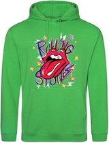 Hoodie Rolling Stones - Happy green (XS)