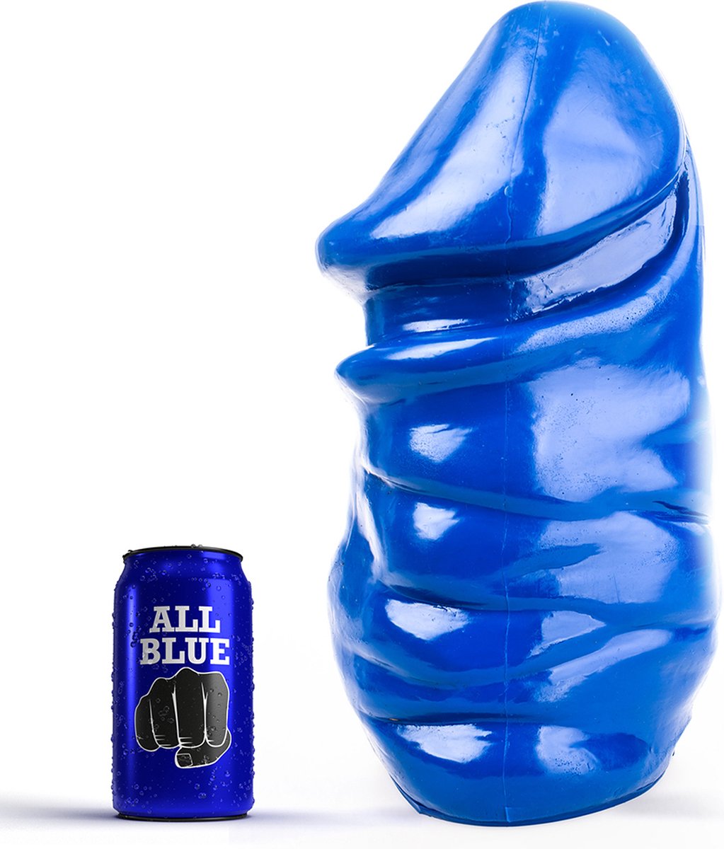 All Blue Dildo 32 x 16,5 cm - blauw