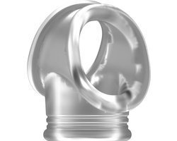 No.48 - Cockring with Ball Strap - Translucent