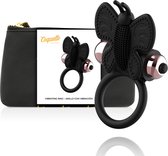 COQUETTE TOYS | Coquette Cock Ring Butterfly With Vibrator Black/ Gold