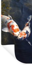 Stickers muraux - Sticker Feuille - Deux Carpes Koï dans l'Eau - 20x40 cm - Feuille Adhésive - Stickers muraux Chambre d'Enfant - Papier Peint Auto Adhésif