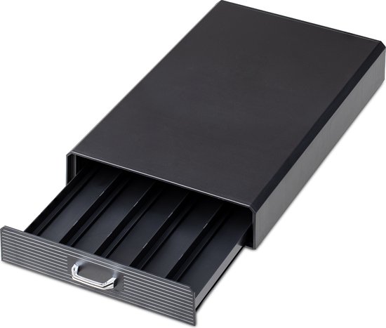 Navaris Capsulehouder Met Lade - Houder Voor 50 Koffiecups - Met 5 Koffiecups Met 5 Lades Wit 2