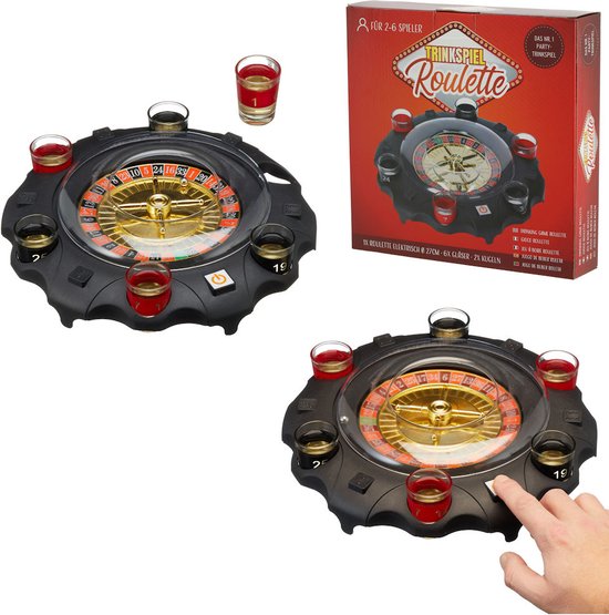 Roulette Drankspel - Met 6 shotglaasjes - Drinkspel - Drank spel Voor Volwassenen - Drinking Game - Drank Roulette