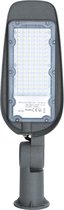 LED Straatlamp - Aigi Animo - 50W - Helder/Koud Wit 6500K - Waterdicht IP65 - Mat Grijs - Aluminium - BES LED