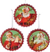 Kurt S. Adler Coca Cola flesdoppen met kerstman 11cm