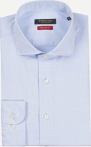 Steppin' Out Spring 2021  Regular Fit Cutaway Shirt Mannen - Regular Fit - Katoen - Blauw (44)