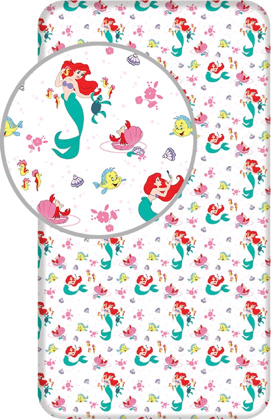 DSN strandlaken prinses Ariel De kleine zeemeermin - 140 cm x 70 cm