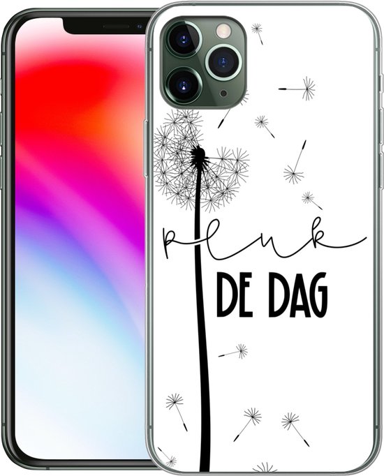 Coque iPhone 11 Pro Max - Citations - Carpe diem - Pissenlit - Siliconen