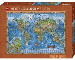 Puzzel Amazing World, 2000 Stukjes Heye 29846