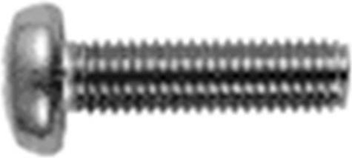 Metaalschroef Din7985Ph M3X6Mm Ck RVS A2 - 200 stuks