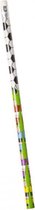 potlood voetbal & spelers jongens 18,75 cm hout groen