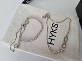 HYKS -  sieraden geschenkset - 925 Zilveren sieraden - armbanden en oorbellen