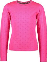 B.Nosy meisjes shirt met gebreide bolletjes Pink Glo