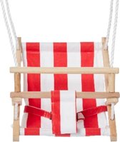 babyschommelzitje Bambini 45 cm rood/wit