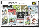 Sport – Luxe postzegel pakket (A6 formaat) : collectie van 25 verschillende postzegels van sport – kan als ansichtkaart in een A6 envelop - authentiek cadeau - kado - geschenk - ka