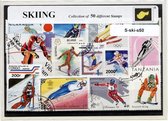 Ski sport – Luxe postzegel pakket (A6 formaat) : collectie van 50 verschillende postzegels van ski sport – kan als ansichtkaart in een A6 envelop - authentiek cadeau - kado - gesch