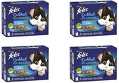 Felix - Kattenvoer - Visselectie in gelei - 12x85 gram per 4 verpakkingen