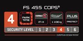 Vouwslot Trelock FS 455/85 Cops - Zwart