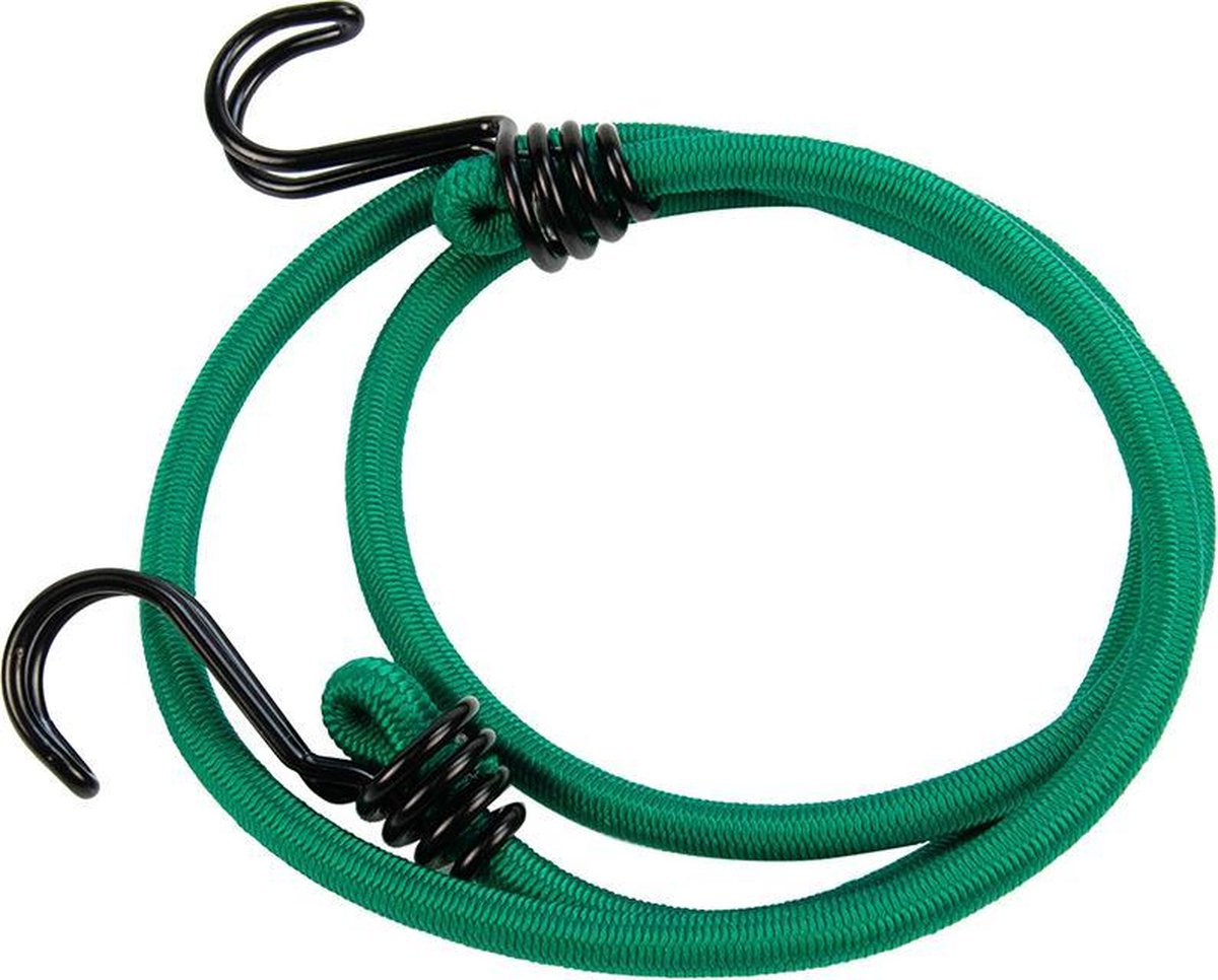 Afdekzeilwinkel - Snelbinder 120cm omgekeerde dubbele haak groen