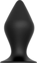 Zwarte Siliconen Buttplug 15.5 cm