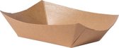Use.green Dienblad van Kraftpapier, 100% composteerbaar, Milieuvriendelijk papier, Ideaal voor Restaurants, Picknick, Take-Outs, To Go Ontbijt, Lunch, Diner,175 ml, 14 x 10 x 2.3 cm- 100 stuks
