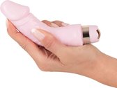 You2Toys Mini Penisvormige Vibrator met Realistische Kenmerken en Dikke Eikel 16.1 cm – Roze