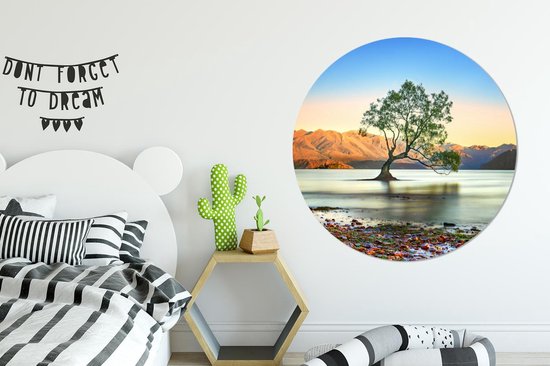 Wall Circle - Wall Circle Indoor - ⌀ 150 cm - Plastique - Nouvelle-Zélande - Arbre - Lac