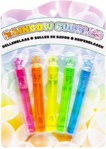 bellenblaas Rainbow Bubbles junior 10 cm 5-delig