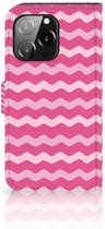 Hoesje ontwerpen iPhone 13 Pro GSM Hoesje ontwerpen Waves Pink
