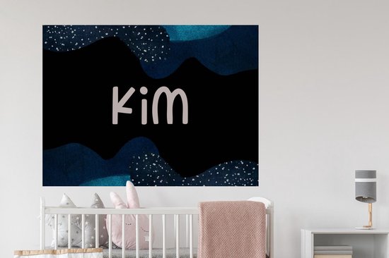 Muurstickers - Sticker Folie - Kim - Pastel - Meisje - 120x90 cm - Plakfolie - Muurstickers Kinderkamer - Zelfklevend Behang - Zelfklevend behangpapier - Stickerfolie